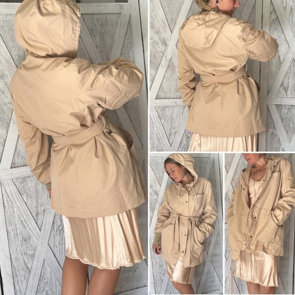 vintage utility mod hoody cream gorpcore jacket - Picture 5 of 5